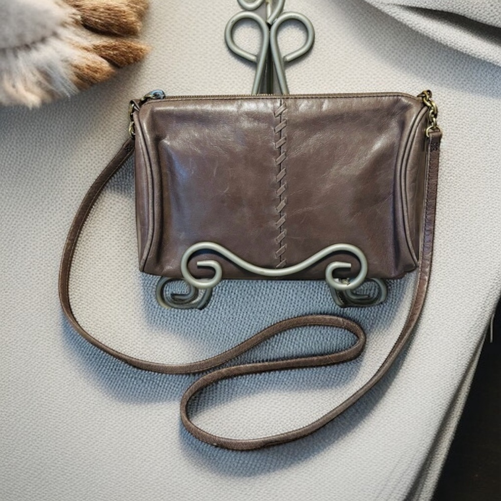 HOBO Elegant Brown Leather Crossbody Bag